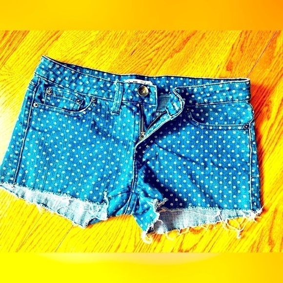Dollhouse Denim Vintage Polka Dot Shorts​ - Picture 1 of 12
